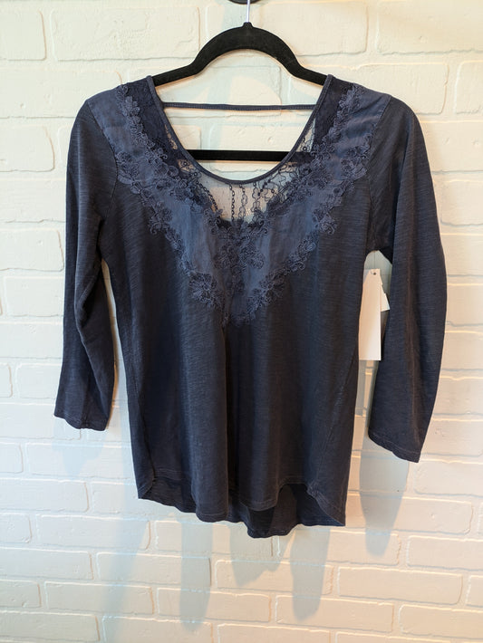 Top Long Sleeve By Lucky Brand In Blue, Size: Xs