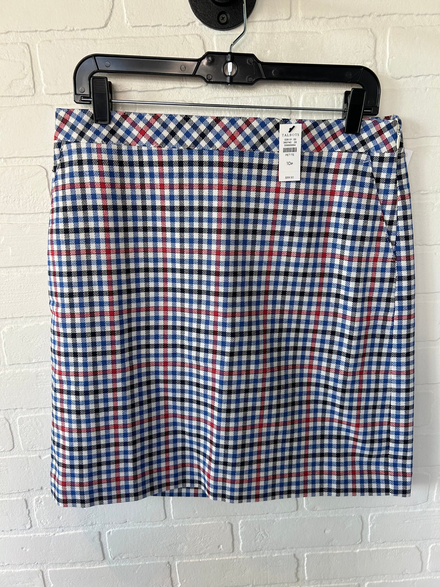 Skirt Mini & Short By Talbots In Blue & Red & White, Size: 10petite