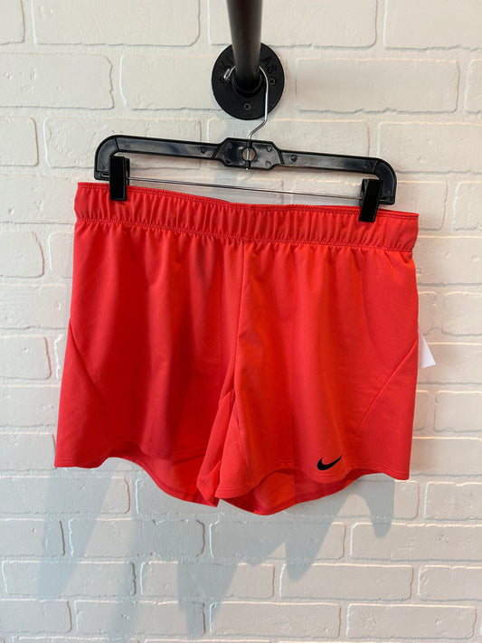 Athletic Shorts By Nike In Orange, Size: 8