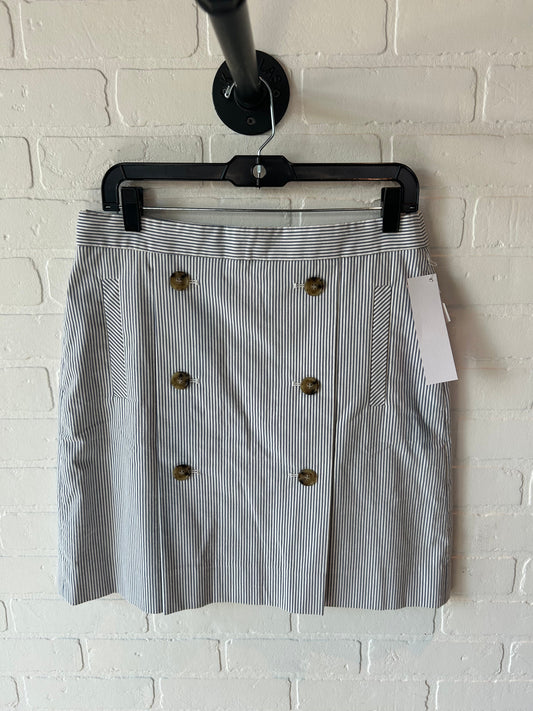 Skirt Mini & Short By J. Crew In Blue & White, Size: 10l