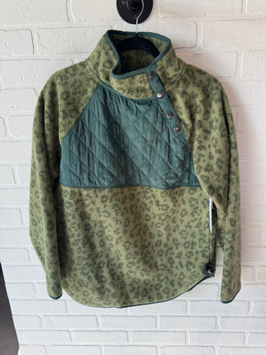 Jacket Fleece By J. Crew In Green, Size: S