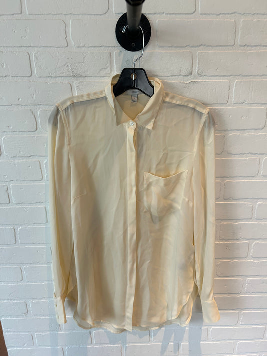 Top Long Sleeve By J. Crew In Cream, Size: S