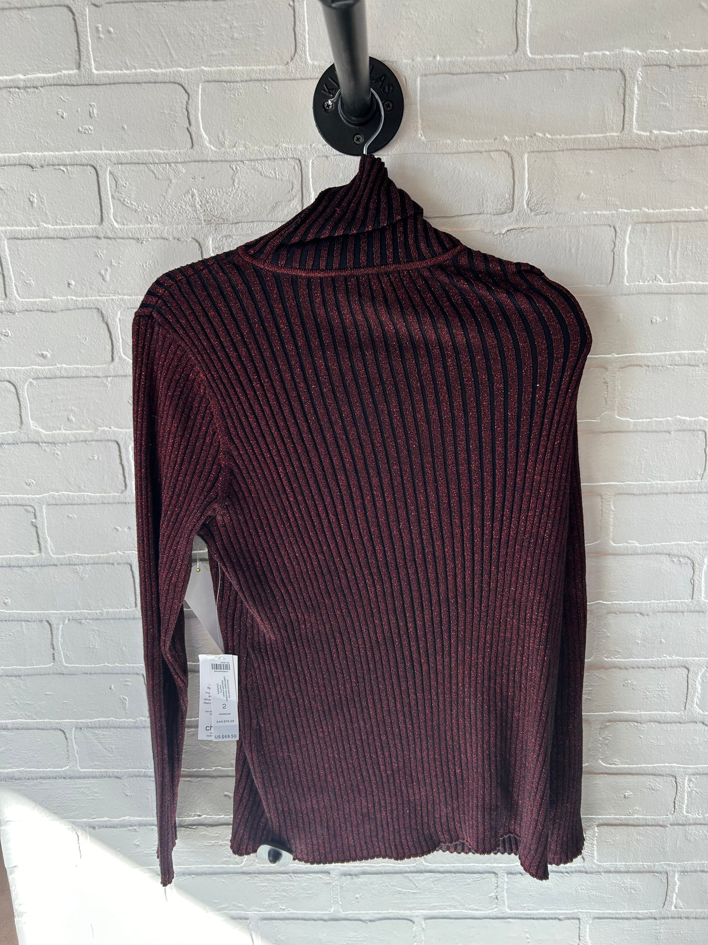 Sweater By Chicos In Red, Size: L