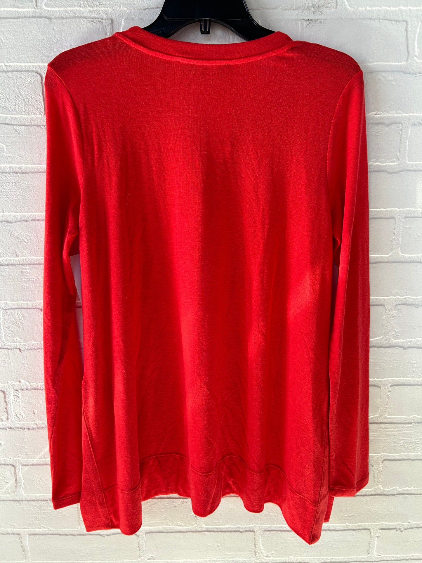 Top Long Sleeve Basic By Ann Taylor In Red, Size: M