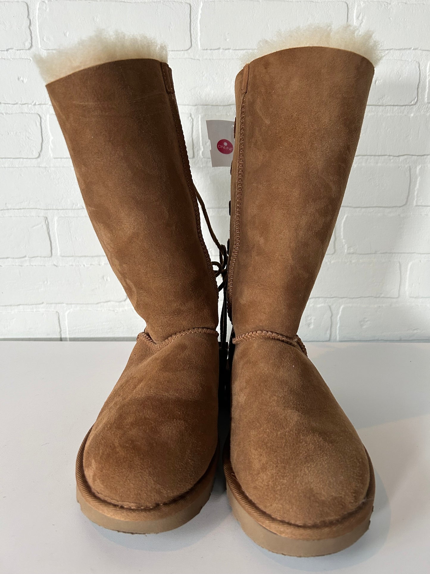 Boots Designer By Ugg In Tan, Size: 6