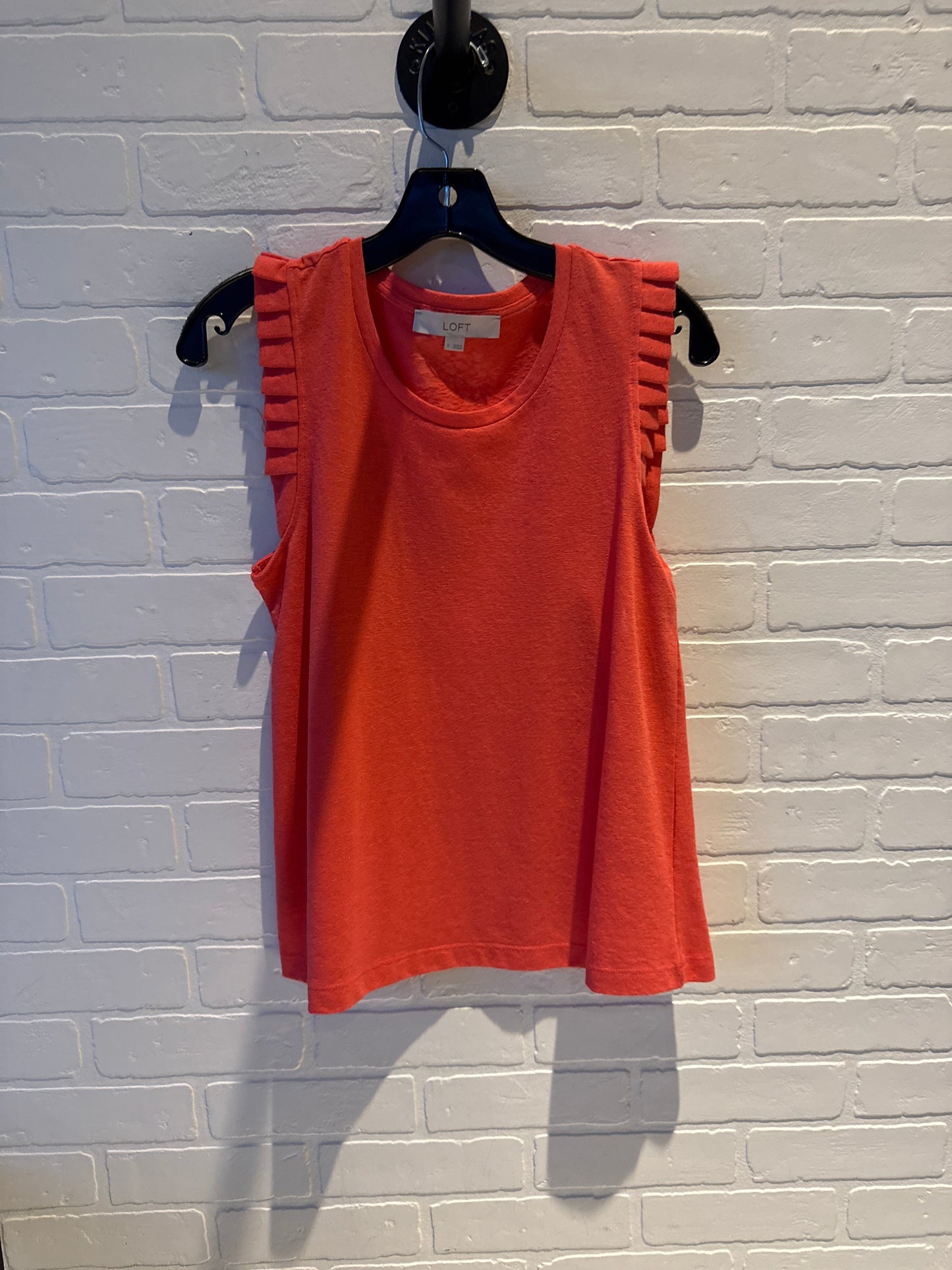 Top Sleeveless By Loft In Pink, Size: S