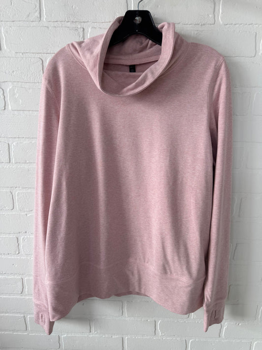 Athletic Sweatshirt Crewneck By Gaiam In Pink, Size: L