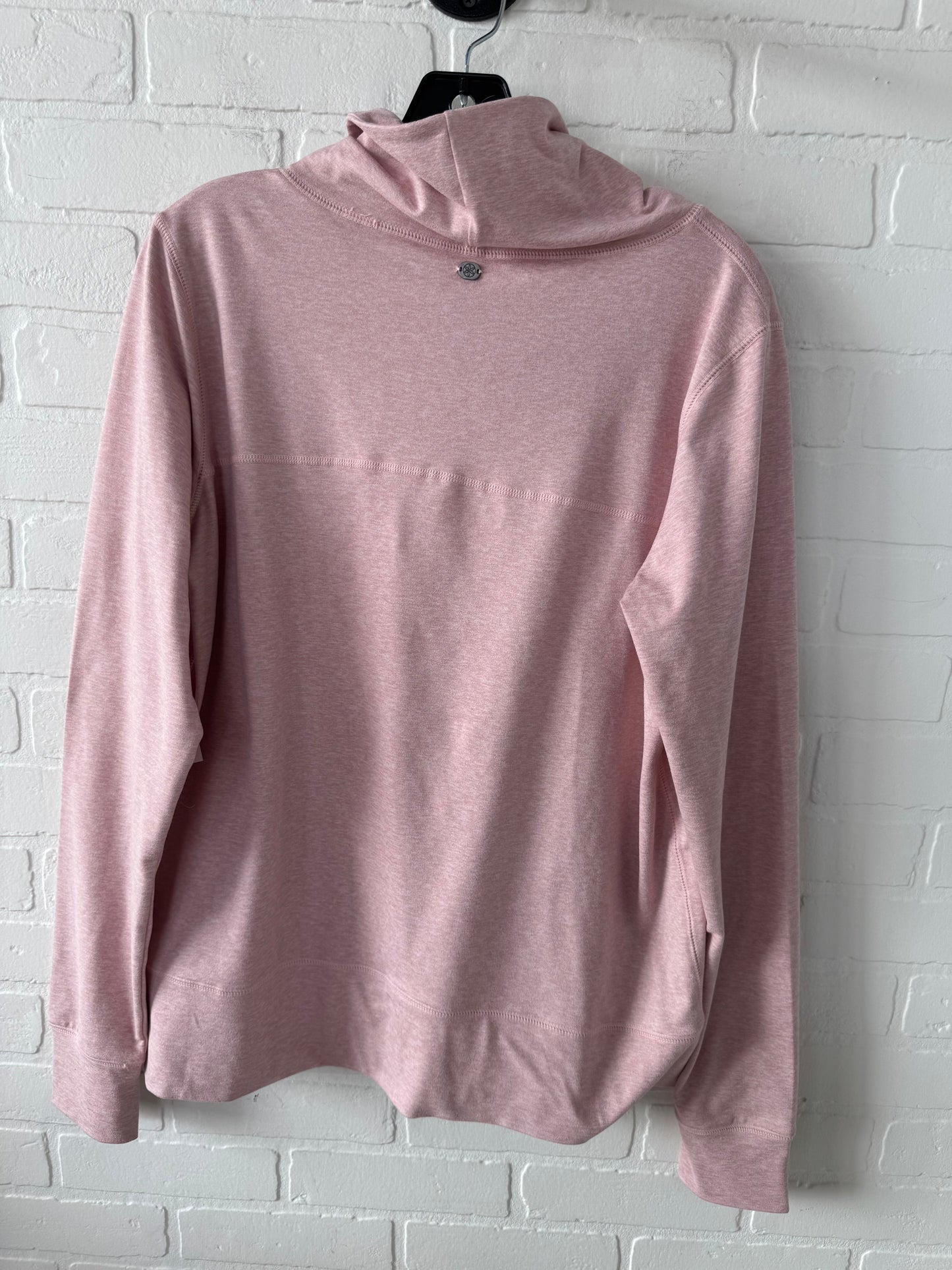 Athletic Sweatshirt Crewneck By Gaiam In Pink, Size: L