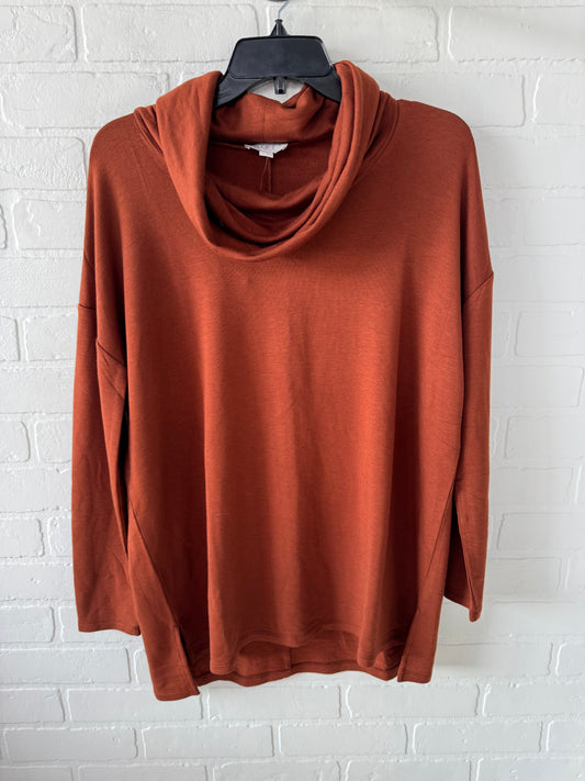 Top Long Sleeve By Loft In Brown, Size: S