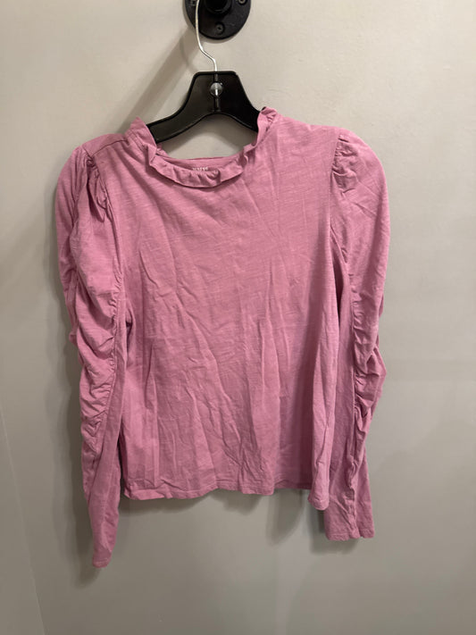 Top Long Sleeve By Maeve In Pink, Size: Xs