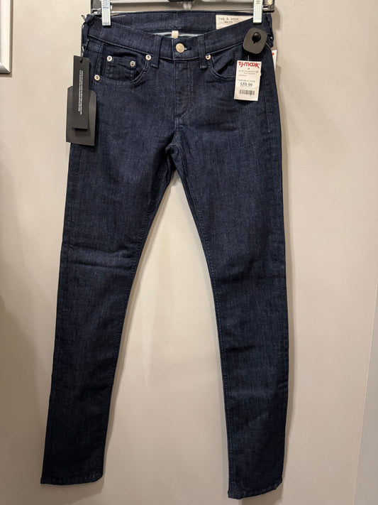 Jeans Skinny By Rag & Bones Jeans In Blue Denim, Size: 2