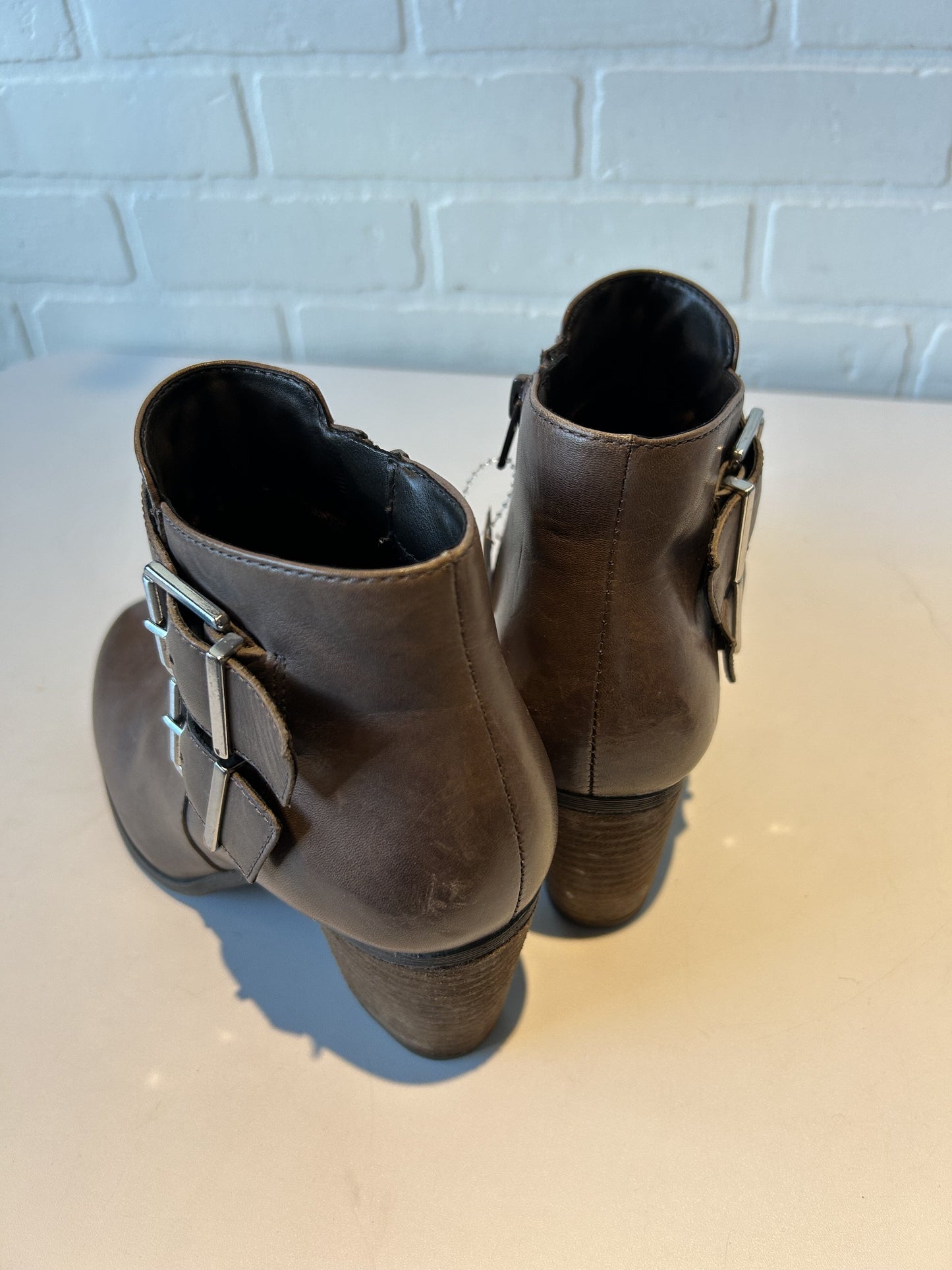 Boots Ankle Heels By Clarks  Size: 6.5