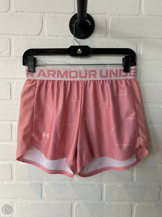 Athletic Shorts By Under Armour In Pink, Size: 4