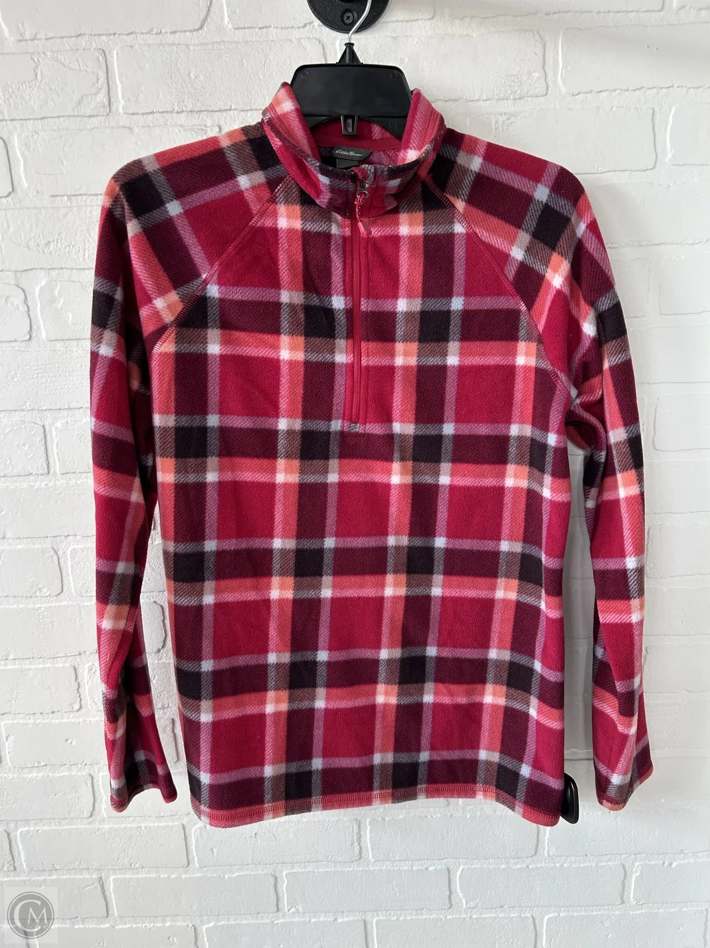 Jacket Fleece By Eddie Bauer In Red, Size: M