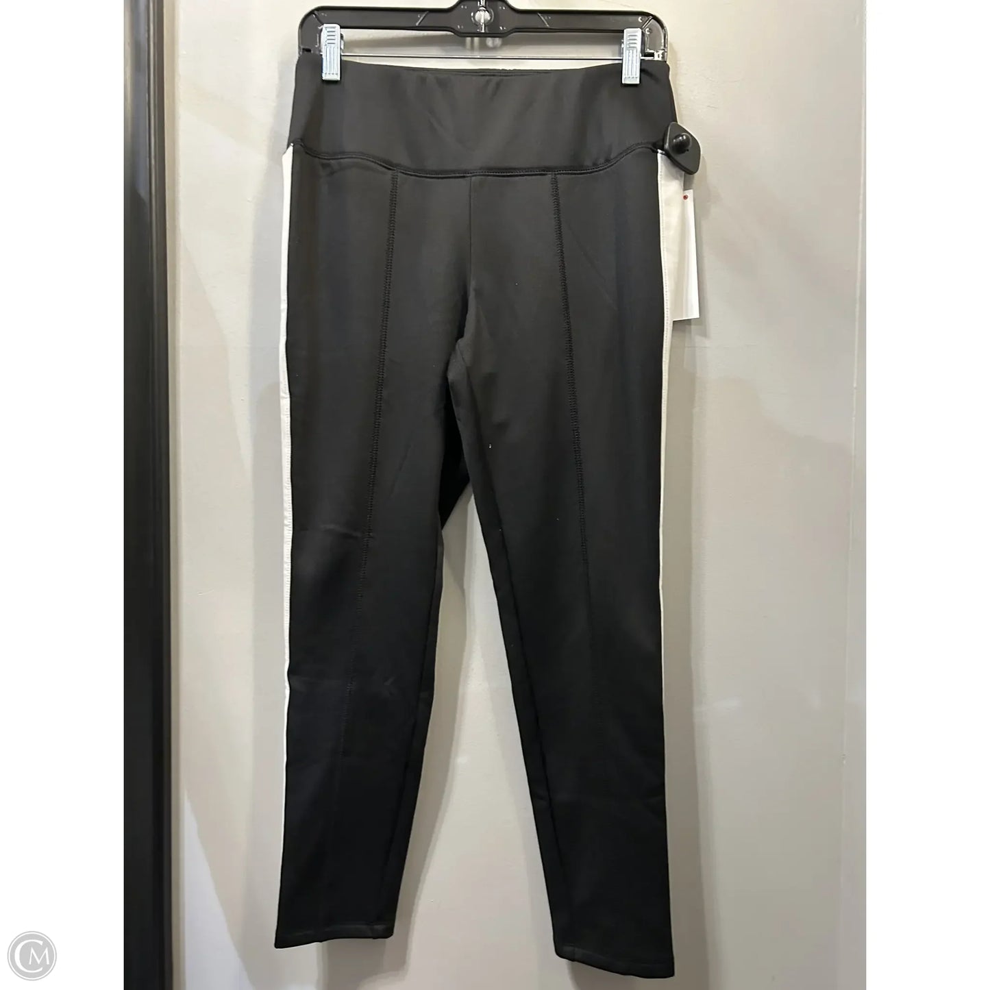 Athletic Pants By Talbots In Black & White, Size: 8p