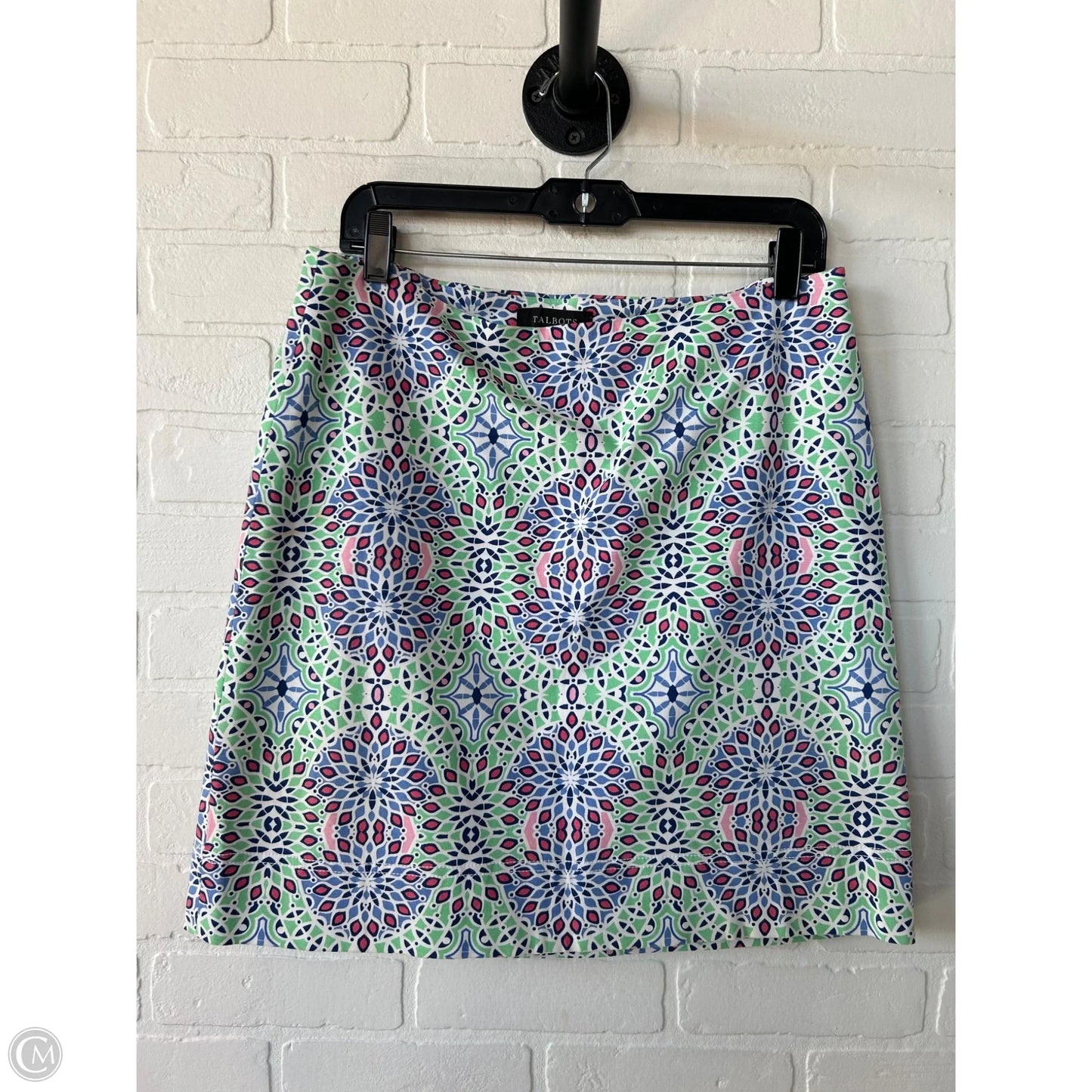 Skirt Mini & Short By Talbots In Green & White, Size: 10p