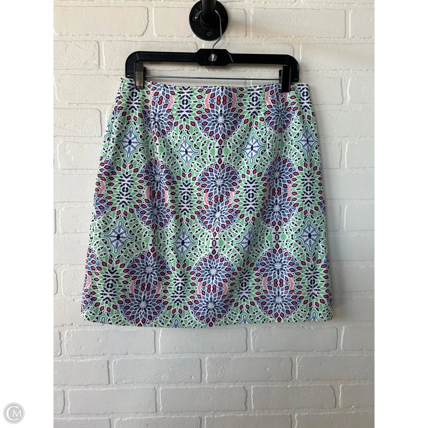 Skirt Mini & Short By Talbots In Green & White, Size: 10p