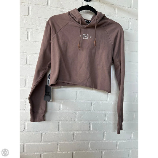 Sweatshirt Hoodie By  flag nor fail  In Brown, Size: S