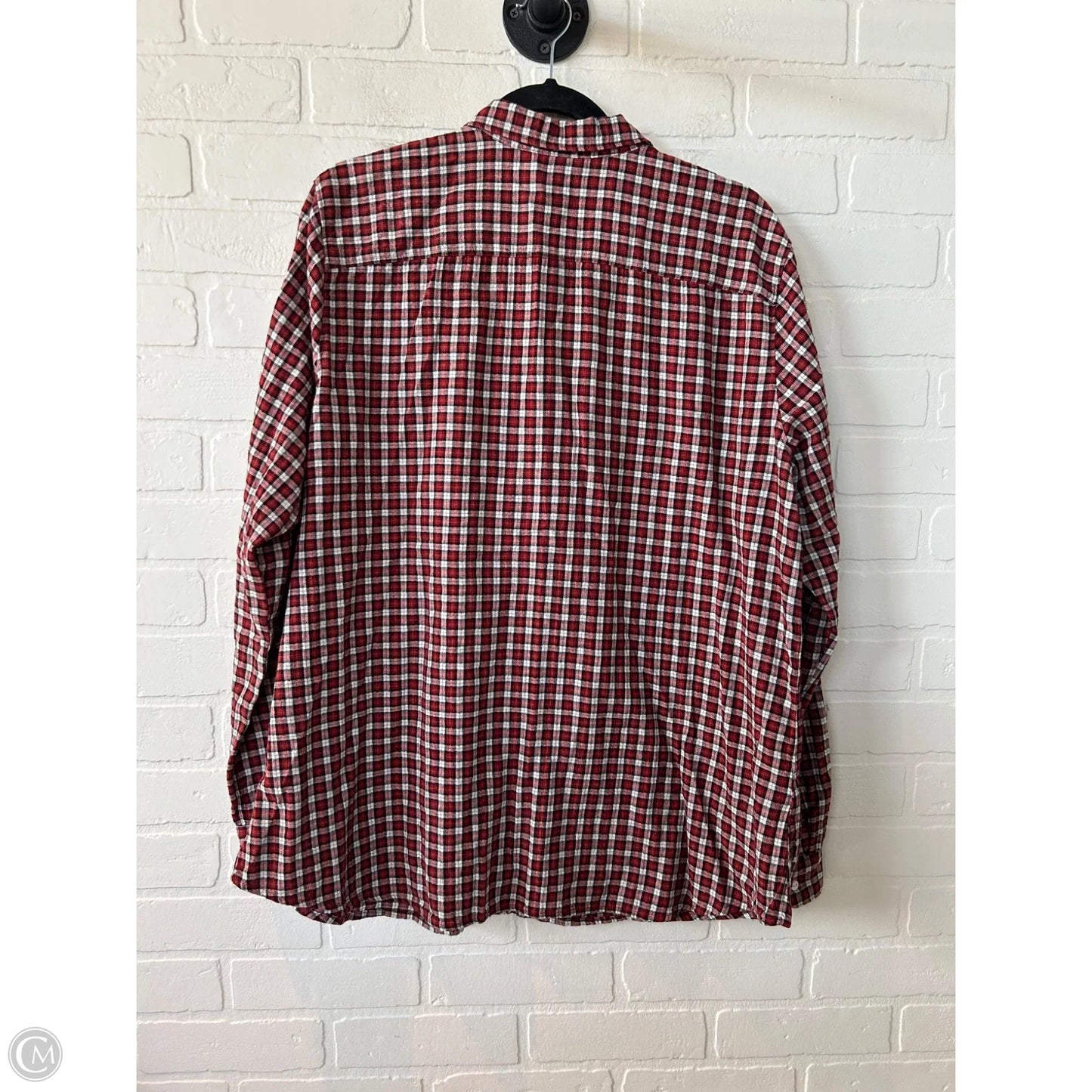 Top Long Sleeve By Eddie Bauer In Red, Size: 2x