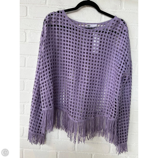 Sweater By So In Purple, Size: L