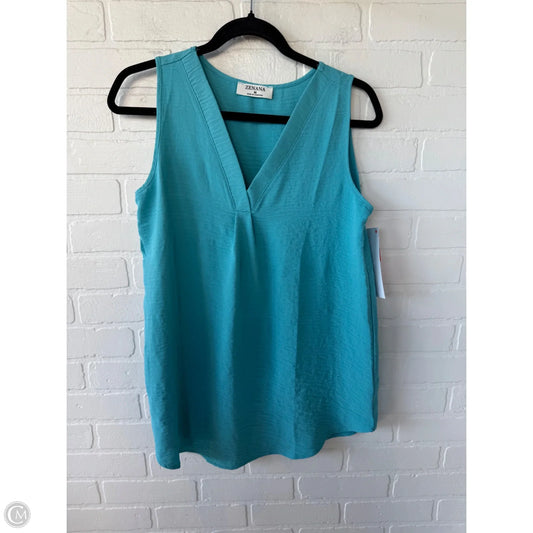 Top Sleeveless By Zenana Outfitters In Blue, Size: M