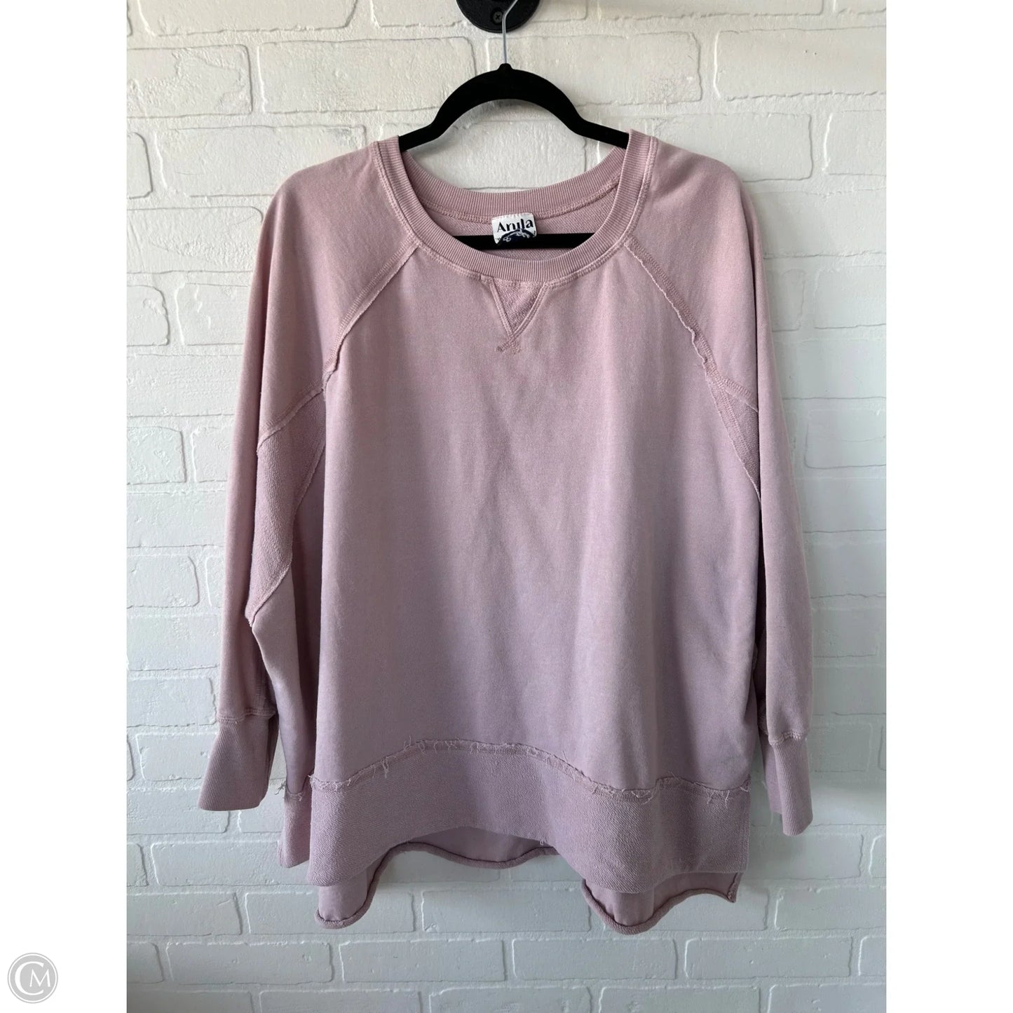 Sweatshirt Crewneck By arula In Pink, Size: 2x