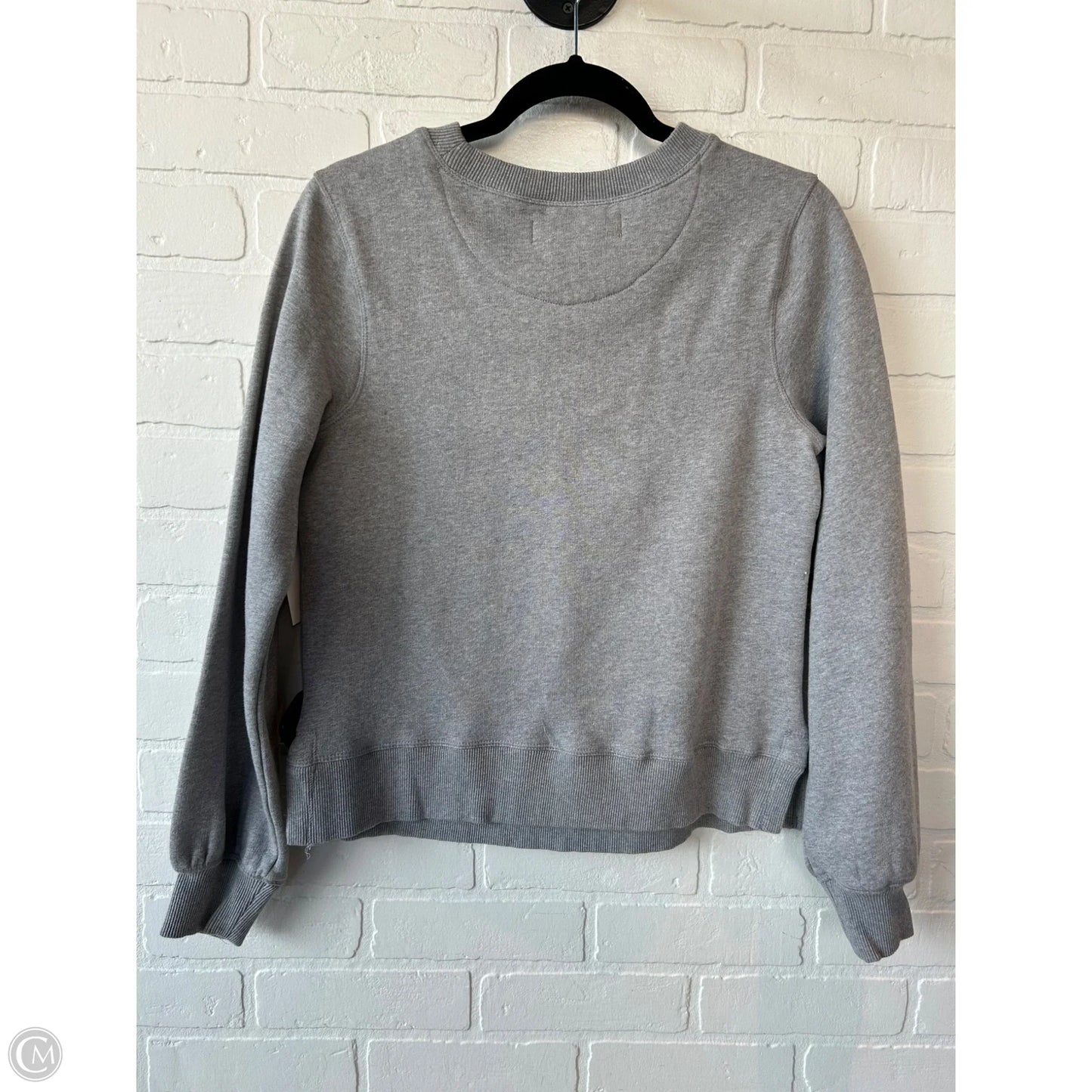 Sweatshirt Crewneck By late summer flowers In Grey & White, Size: Xs