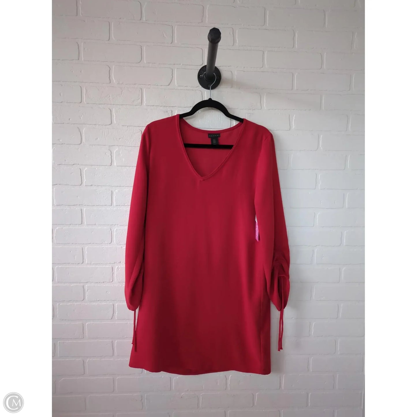 Dress Work By Tahari By Arthur Levine In Red, Size: M