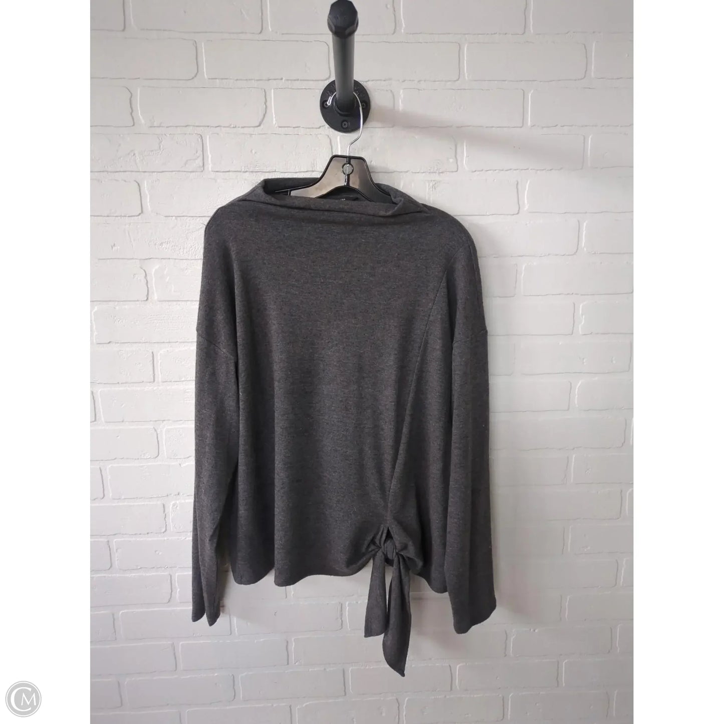 Top Long Sleeve By Simply Vera In Grey, Size: Xl