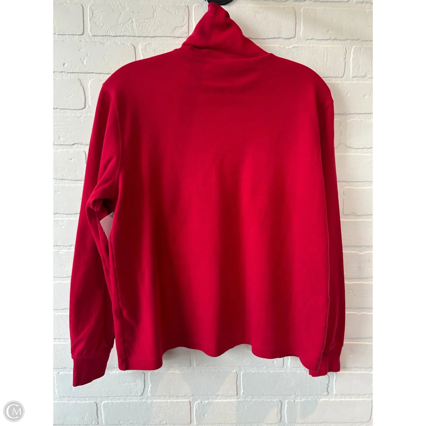 Top Long Sleeve Basic By Lands End In Red, Size: M