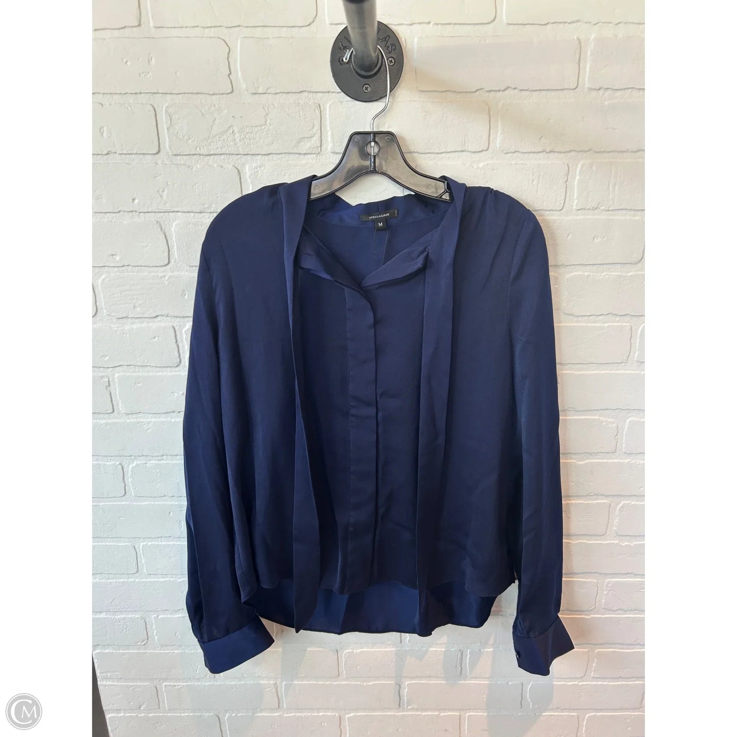 Top Long Sleeve By Stella And Dot In Blue, Size: M