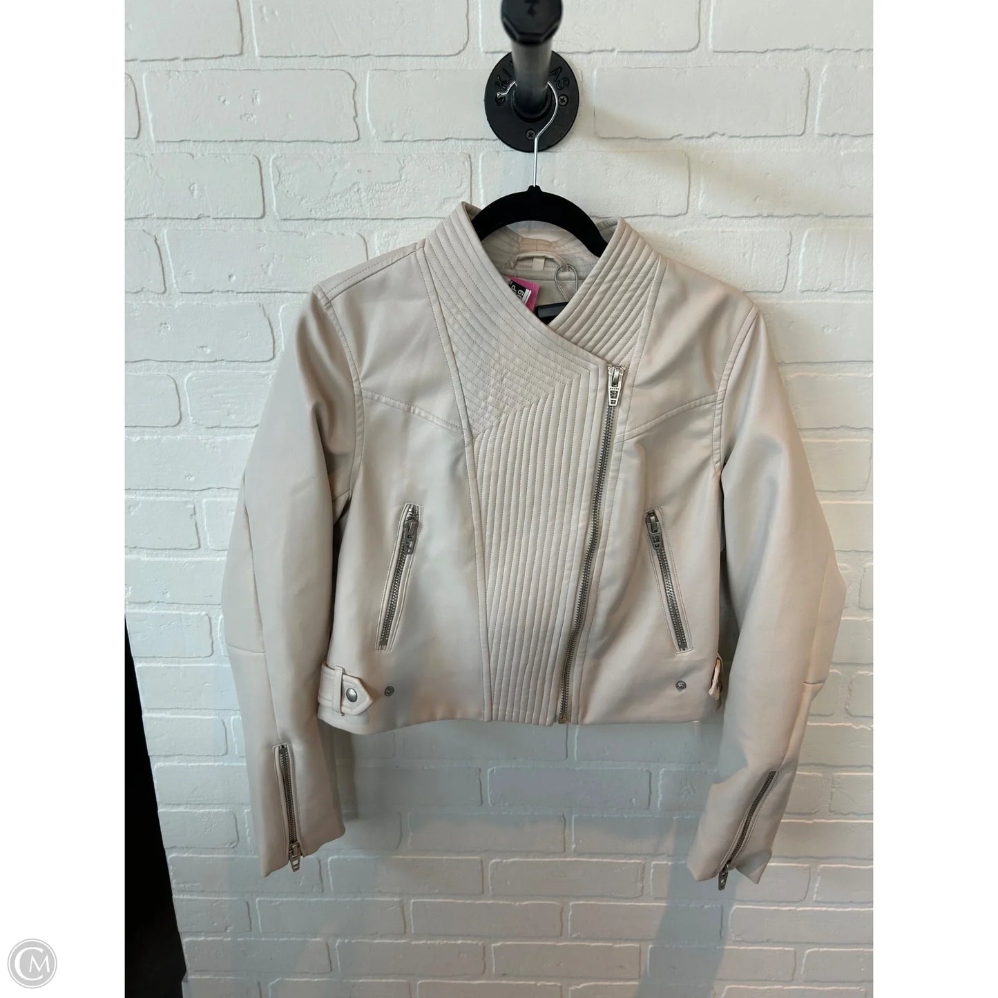 Jacket Moto By Blanknyc In Tan, Size: M