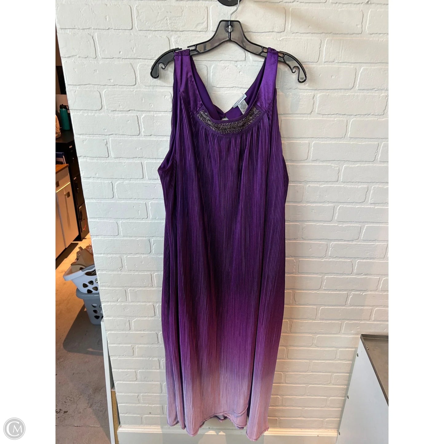 Dress Party Long By Catherines In Purple, Size: 4x