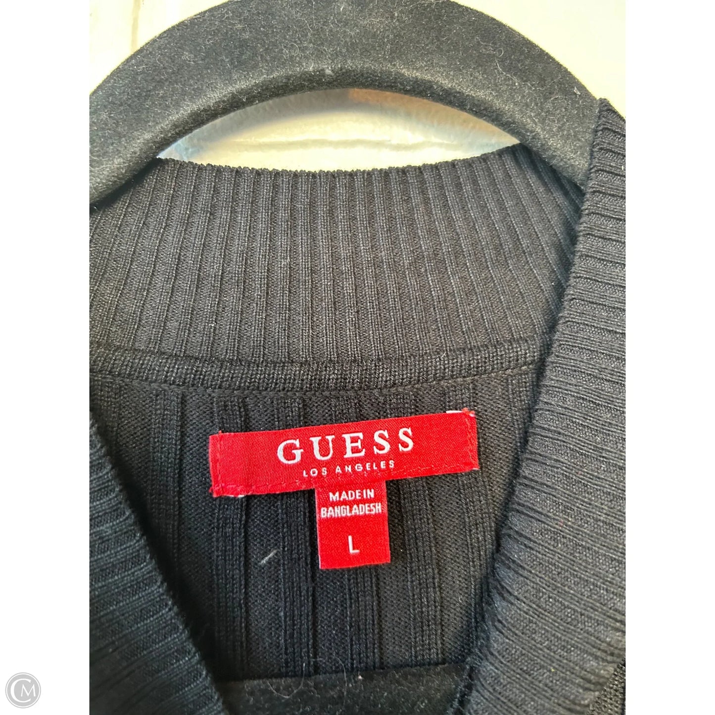 Dress Sweater By Guess In Black, Size: L