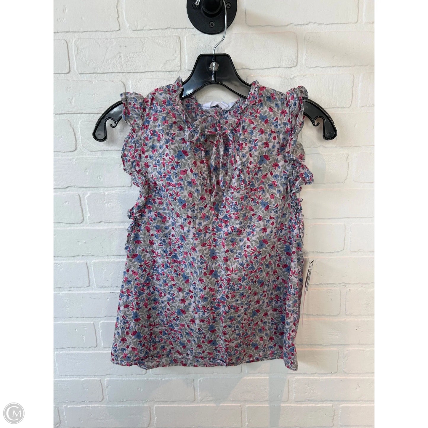 Top Sleeveless By Bb Dakota In Blue & Grey, Size: Xs