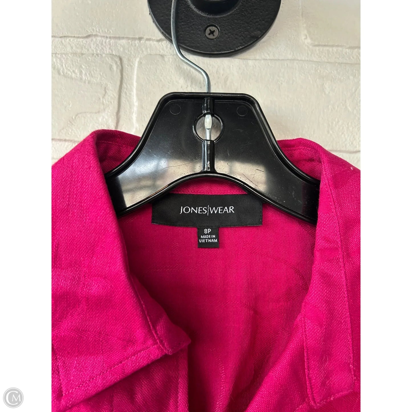 Top Long Sleeve By Jones Wear In Pink, Size: Mp