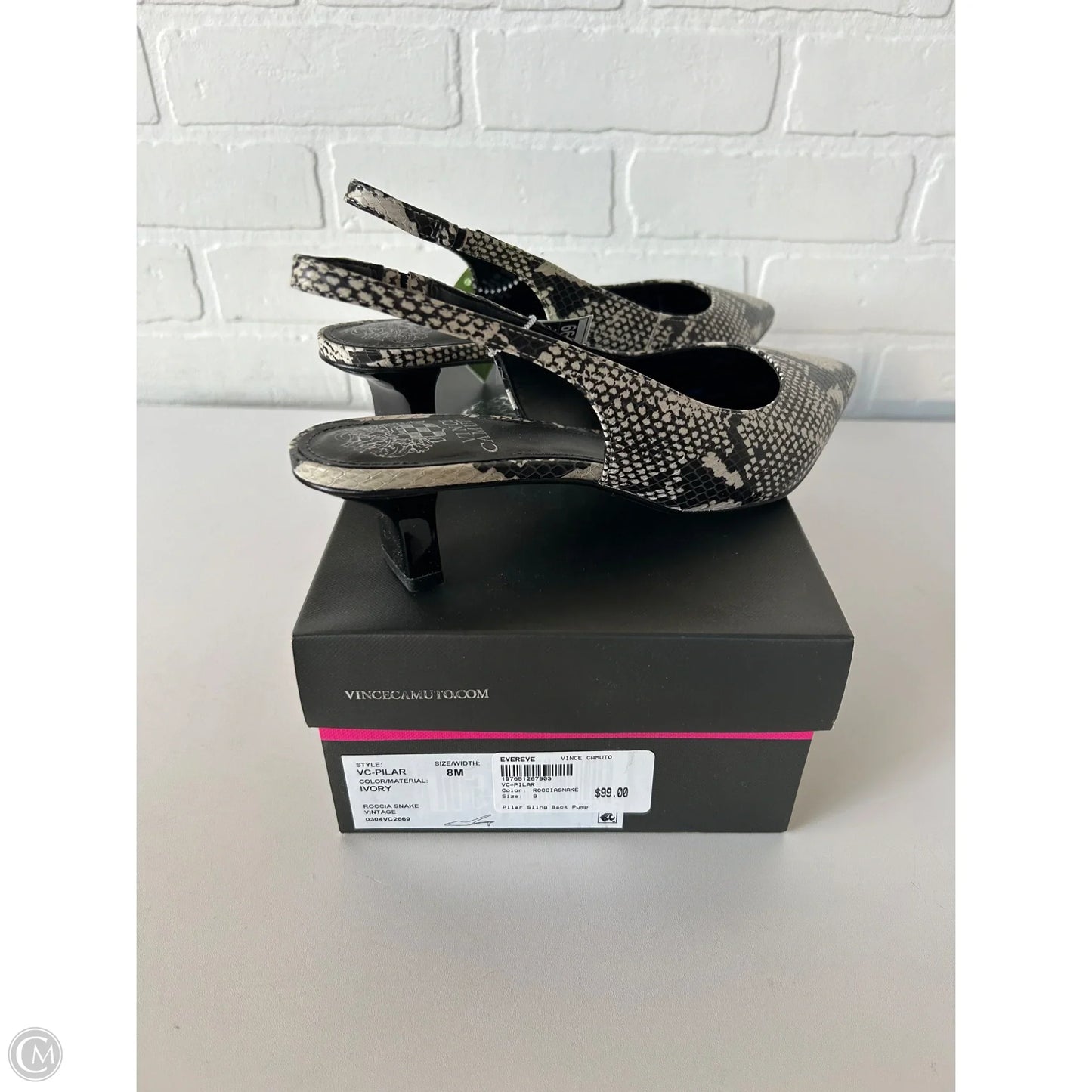 Shoes Heels Kitten By Vince Camuto In Black, Size: 8