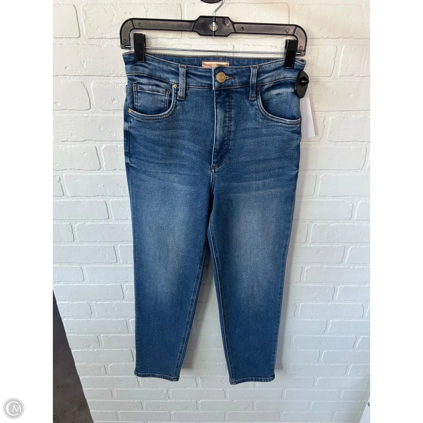 Jeans Cropped By Kut In Blue Denim, Size: 0