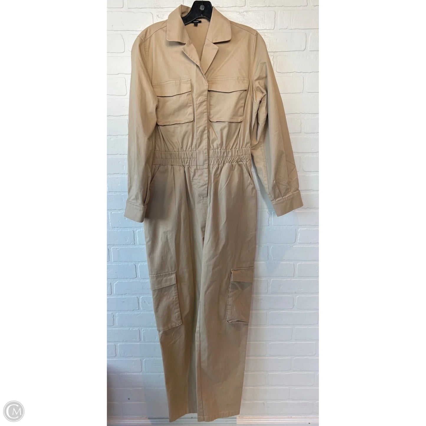 Jumpsuit By Express In Tan, Size: M