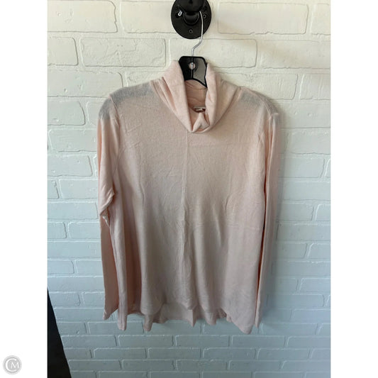 Top Long Sleeve Basic By Merona In Pink, Size: Xxl