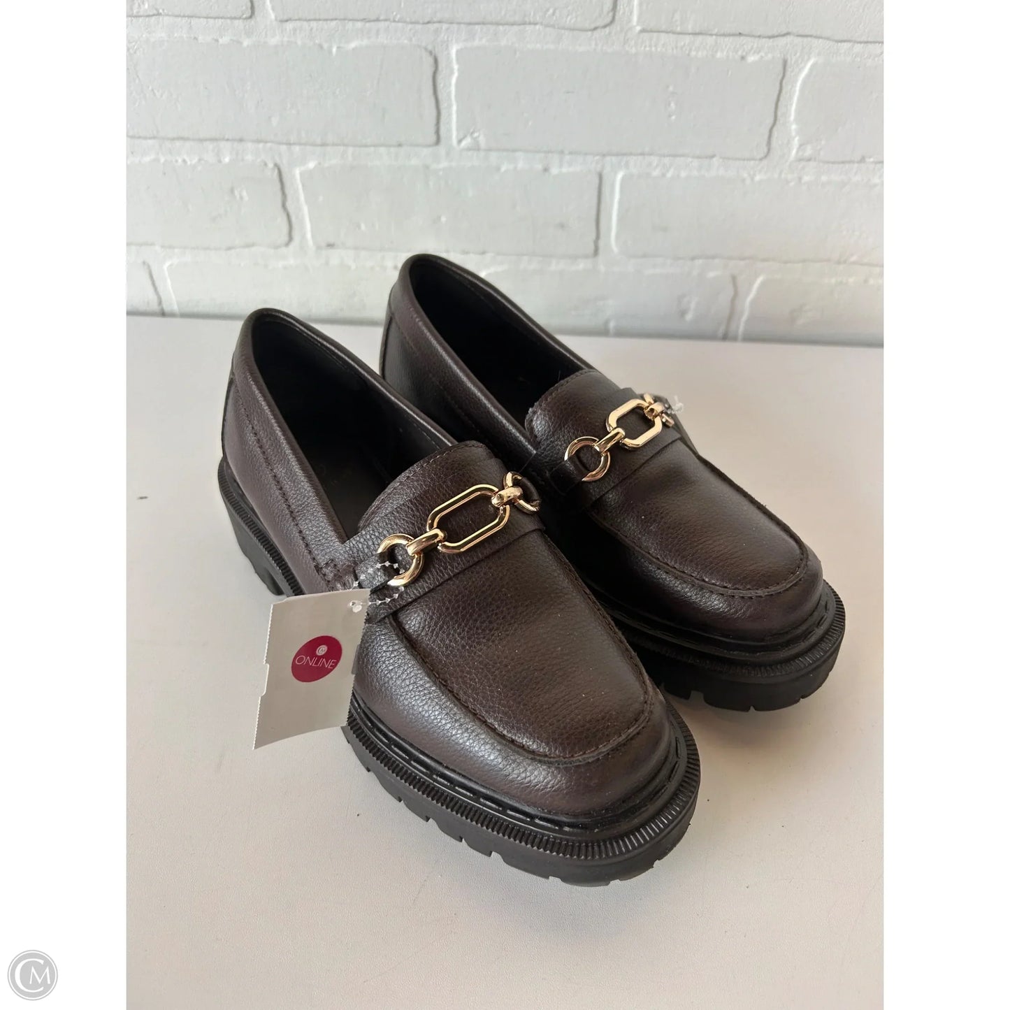 Shoes Heels Block By Clothes Mentor In Brown, Size: 7