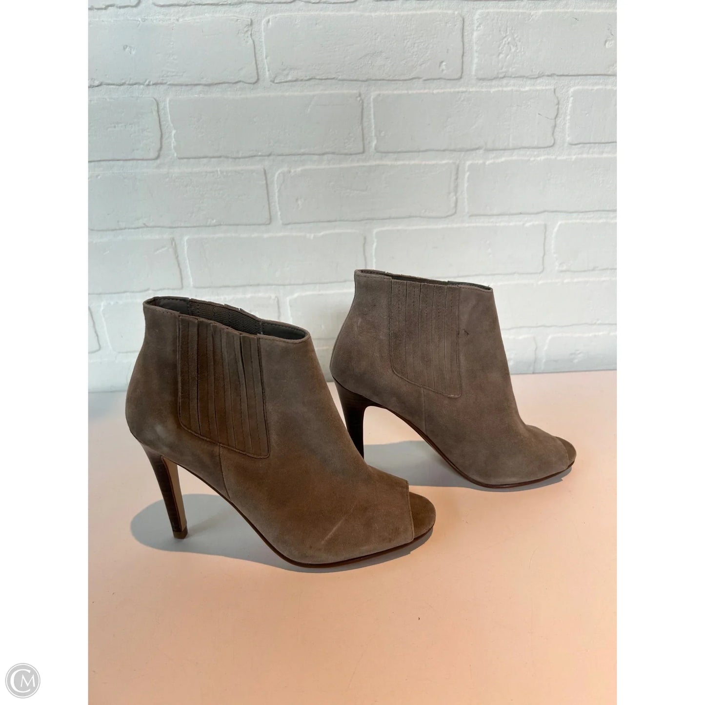 Sandals Heels Stiletto By Halogen In Tan, Size: 6