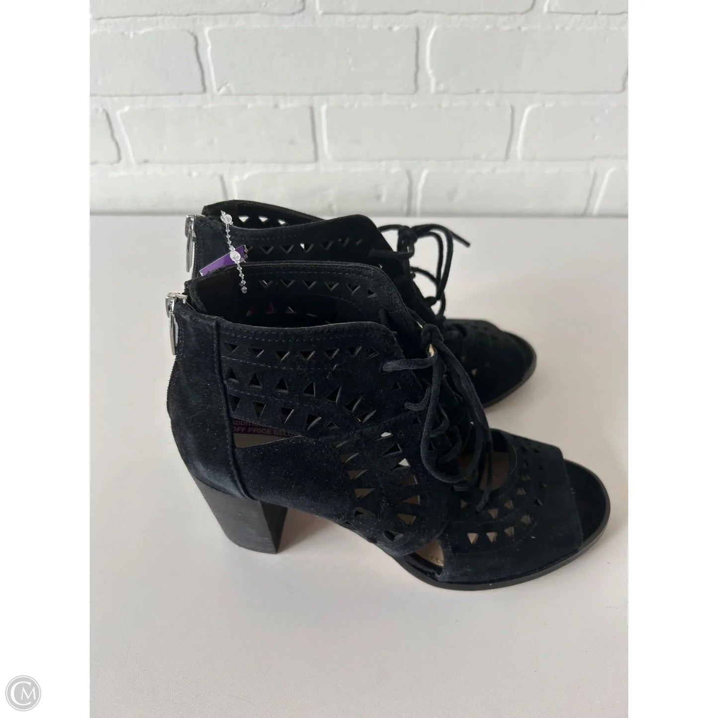 Sandals Heels Block By Vince Camuto In Black, Size: 7.5