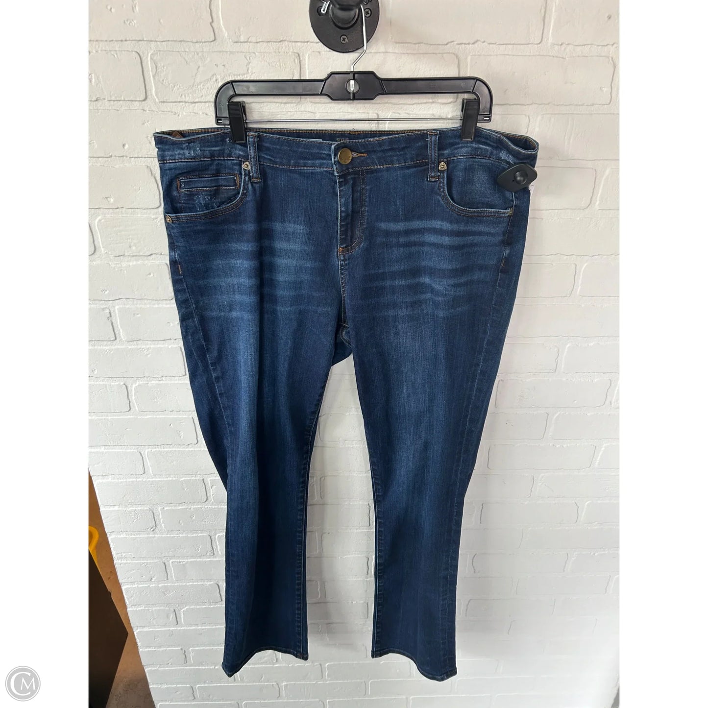 Jeans Boyfriend By Kut In Blue Denim, Size: 16