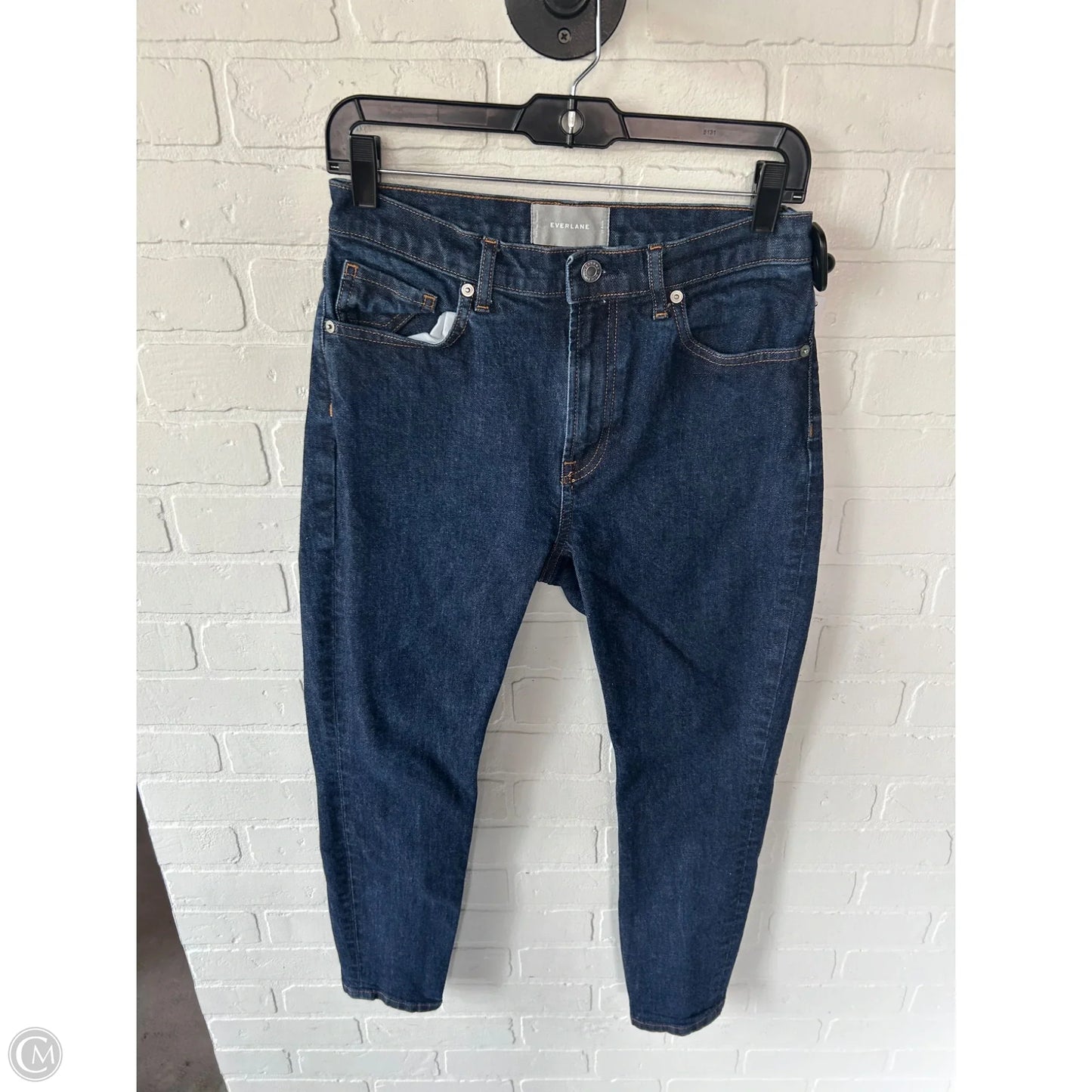 Jeans Straight By Everlane In Blue Denim, Size: 8