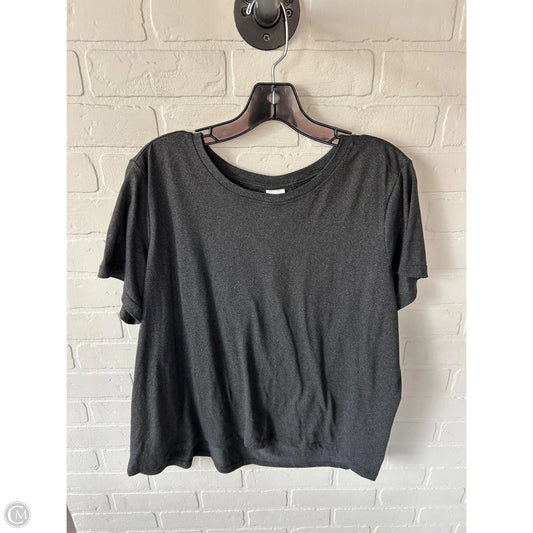 Athletic Top Short Sleeve By Members Mark In Grey, Size: L