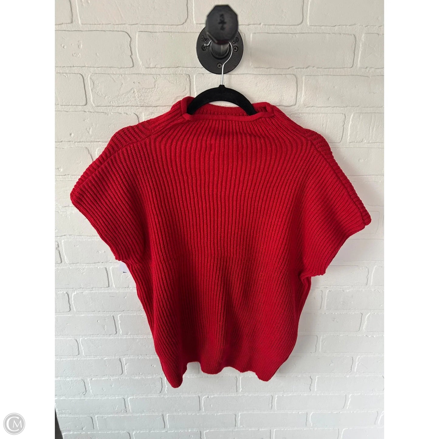 Sweater Short Sleeve By Zenana Outfitters In Red, Size: M