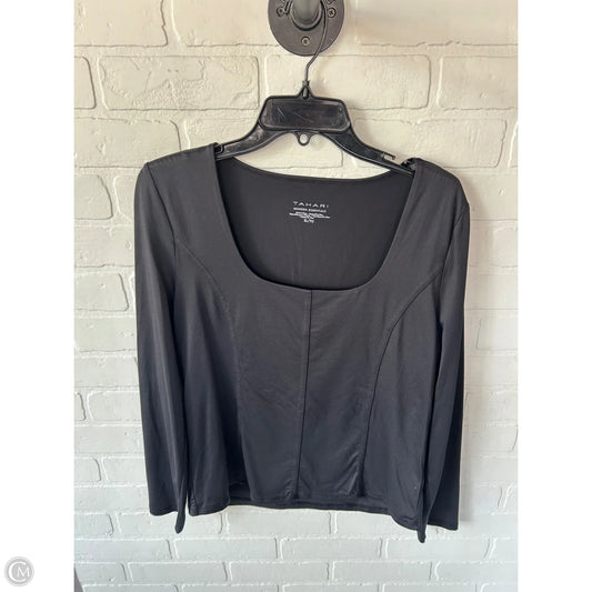 Top Long Sleeve By Tahari By Arthur Levine In Black, Size: Xl