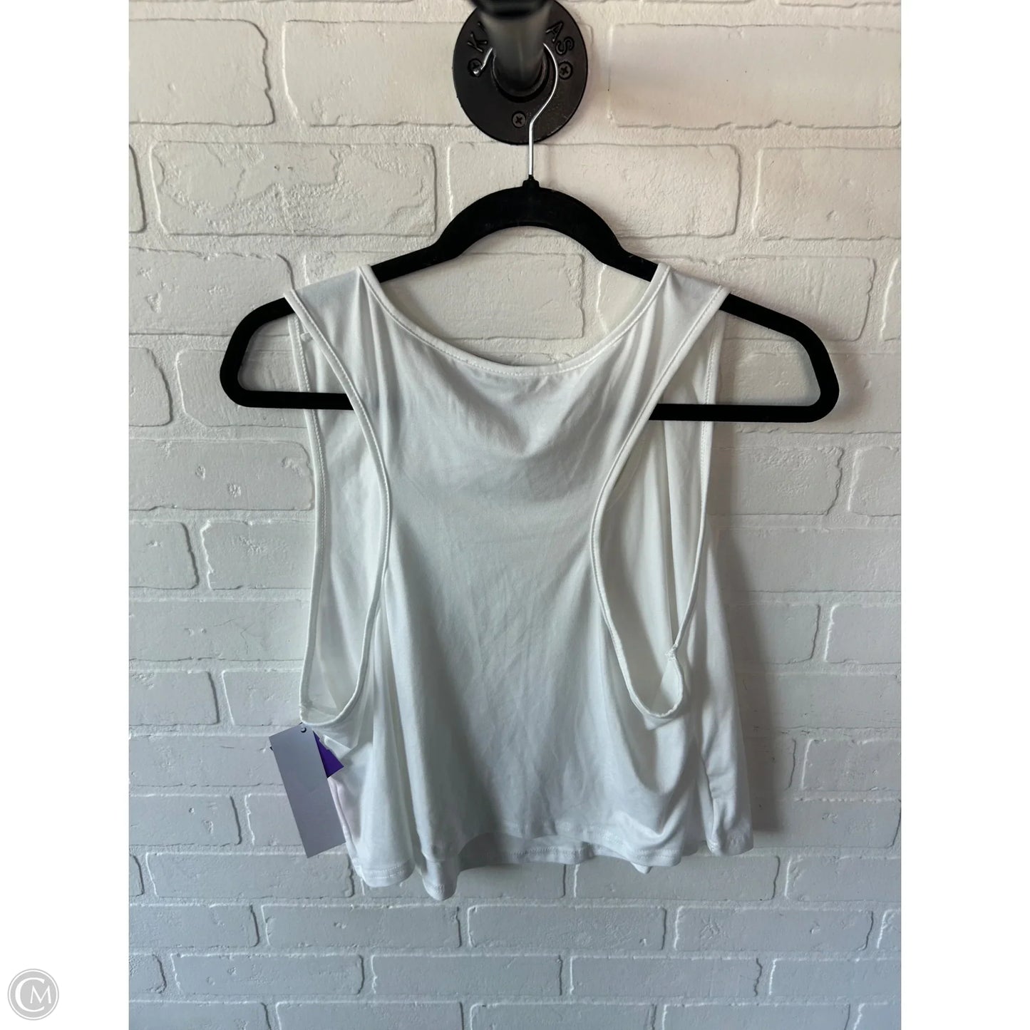Top Sleeveless Basic By Shein In White, Size: 3x