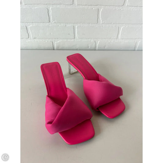 Sandals Heels Block By Open Edit In Pink, Size: 7.5
